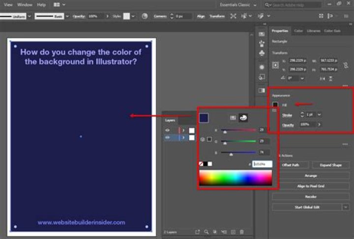 How To Make A Solid Color Background In Illustrator