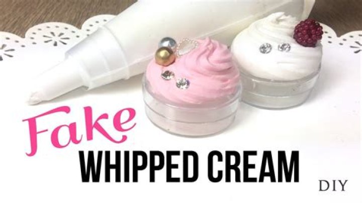 Quick Answer: How To Make Fake Whipped Cream For Crafts