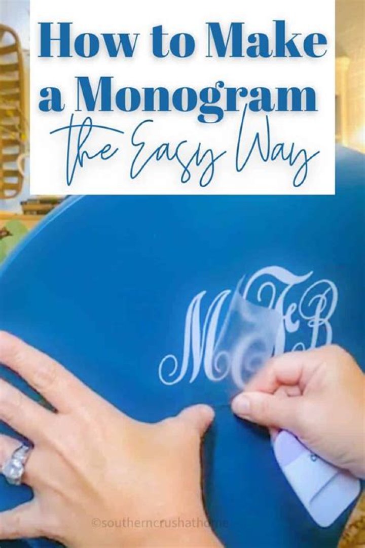 How To Monogram Diy On Man Made Leather
