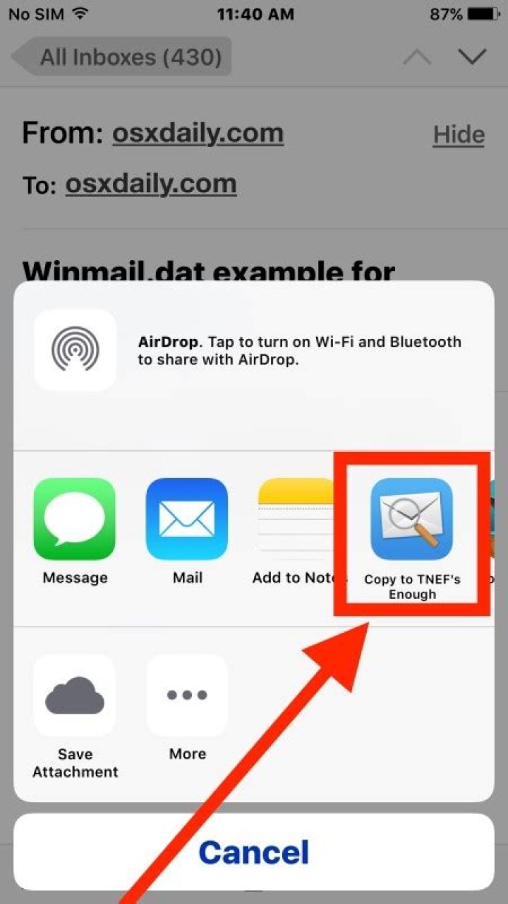 How To Open Winmail Dat On Iphone