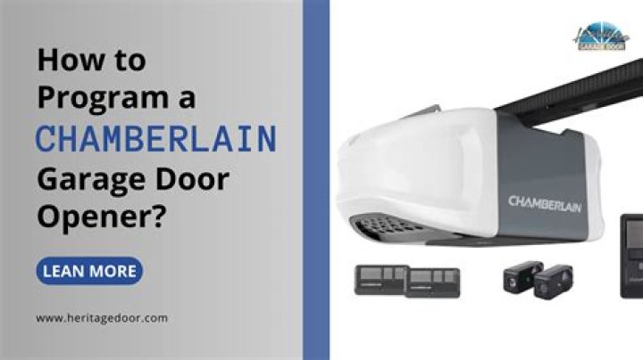 How To Program Chamberlain Garage Door Opener To My Car