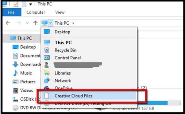 How To Remove Creative Cloud Files From File Explorer