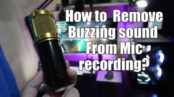 How To Remove Static Sound From Mic