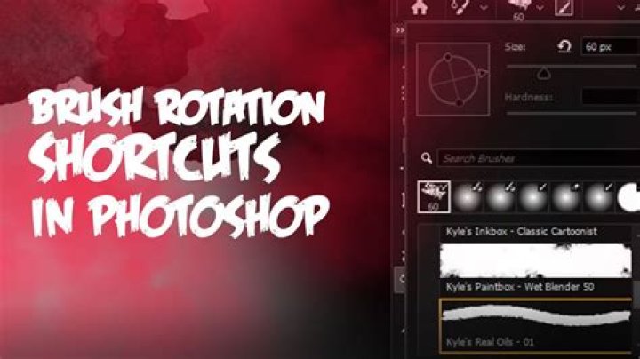 How To Rotate Brush In Photoshop Shortcut