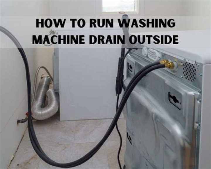 Question: How To Run Washing Machine Drain Outside