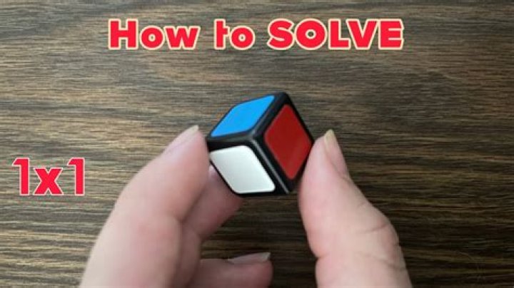 Question: How To Solve A 1X1 Rubik's Cube