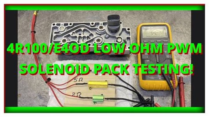 How To Test E4od Solenoid Pack