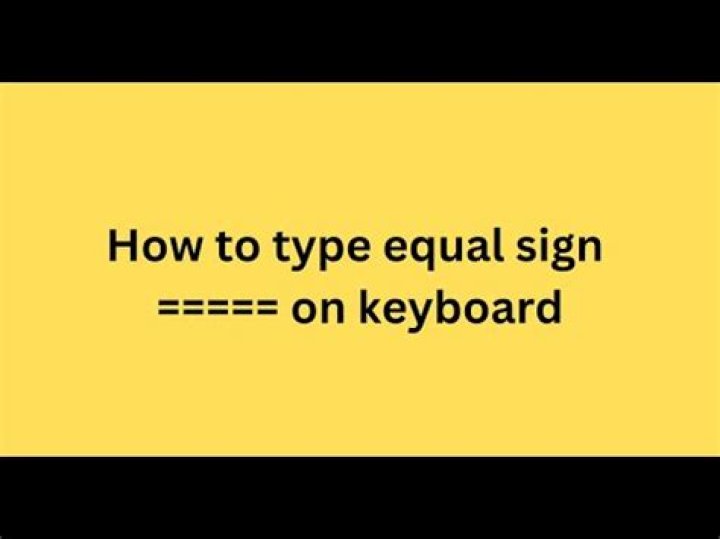 Quick Answer: How To Type Equal Sign On Keyboard
