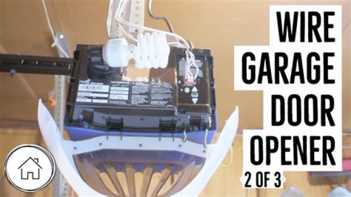 How To Wire A Garage Door Opener