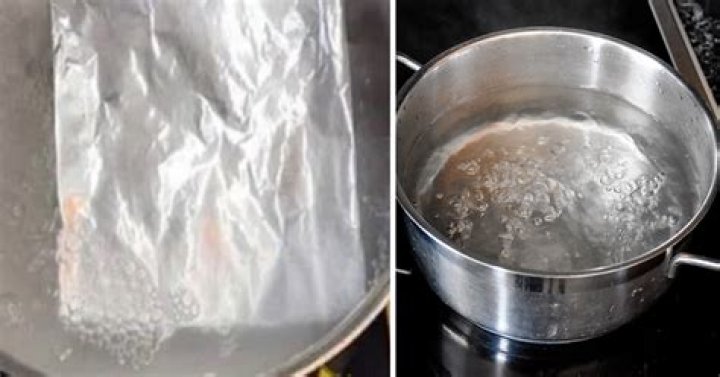If you see a sheet of aluminum foil in boiling water, here’s what it means