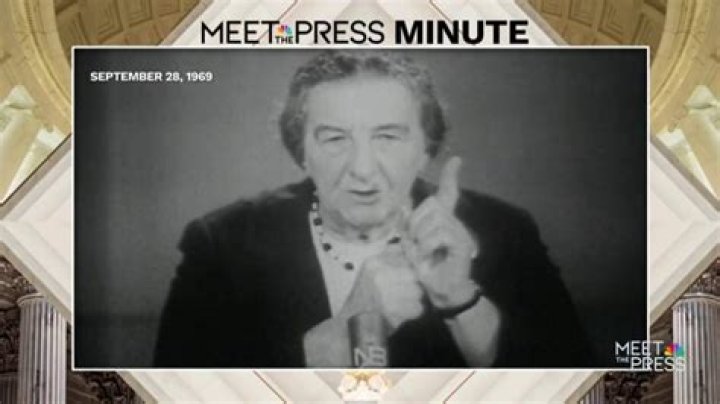 In 1969, Israeli PM Golda Meir was ‘convinced’ her grandchildren would see peace 