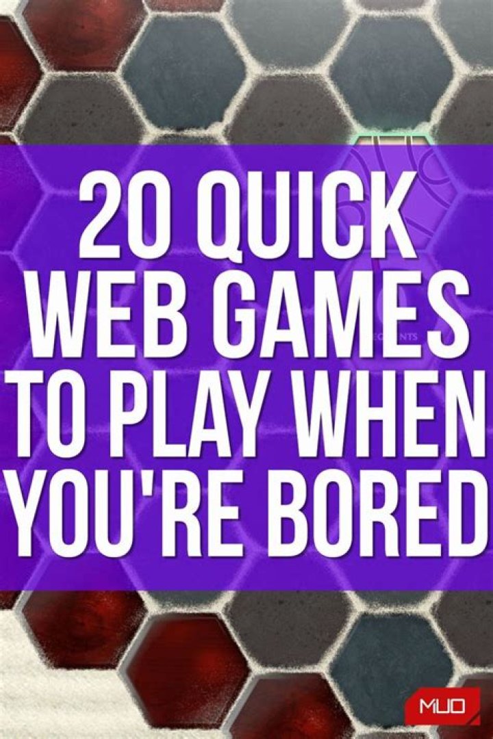 Internet Games To Play When Bored