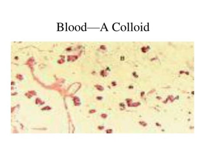 Quick Answer: Is Blood A Colloid