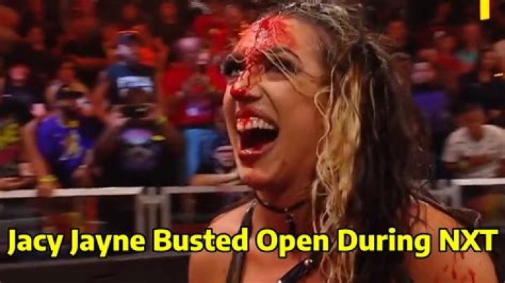 Jacy Jayne Busted Open The Hard Way During WWE NXT