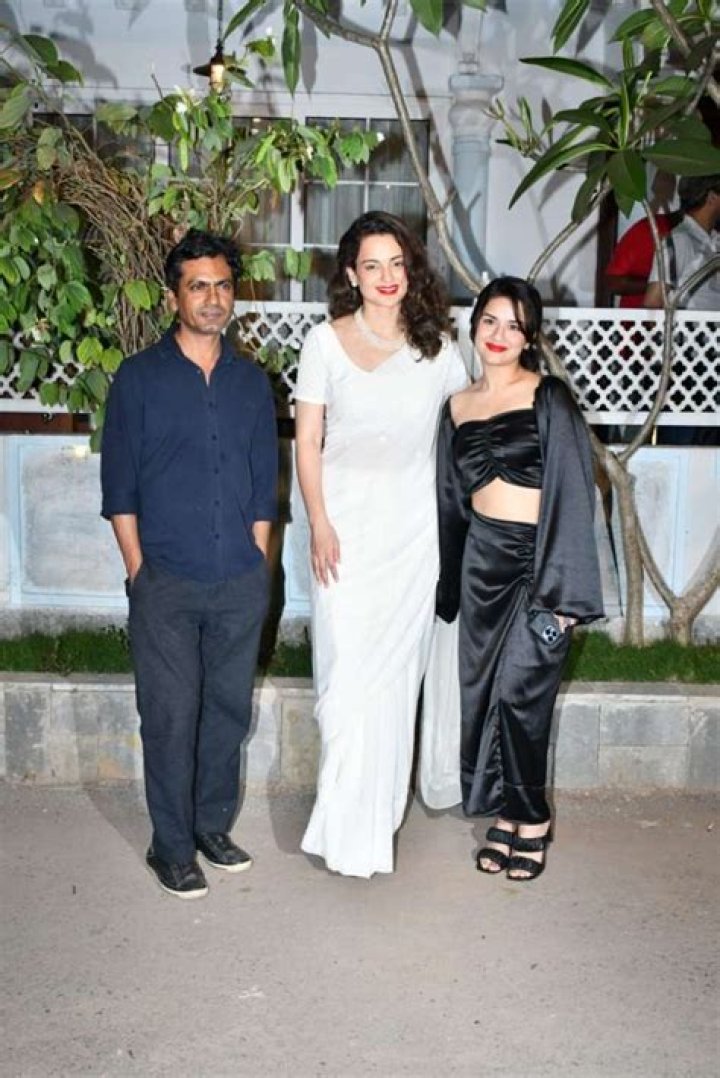 Kangana Ranaut, Avneet Kaur join Tiku Weds Sheru wrap up party at Nawazuddin Siddiqui's new bungalow 'Nawab' – India TV