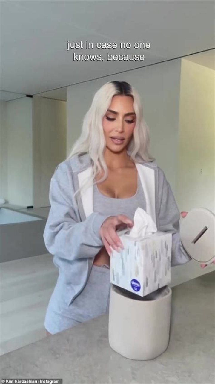 Kim Kardashian upstages Kendall Jenner's viral cucumber moment with hilarious tissue box tutorial
