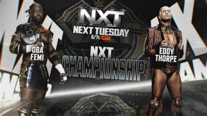 Oba Femi’s WWE NXT Championship Win Goes Down in the History Books