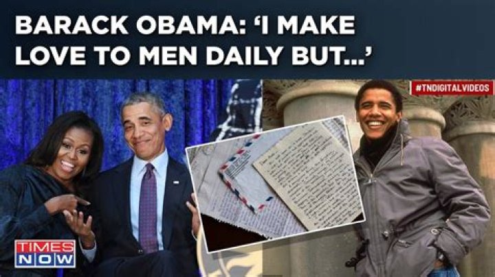 Obama's uncovered love letter to ex-girlfriend: 'I make love to men daily, but in the imagination'