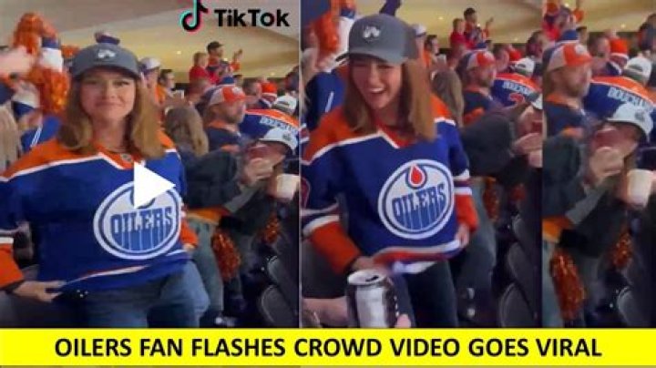 Unforgettable Moments: The Oilers Fan Flashes Crowd Video