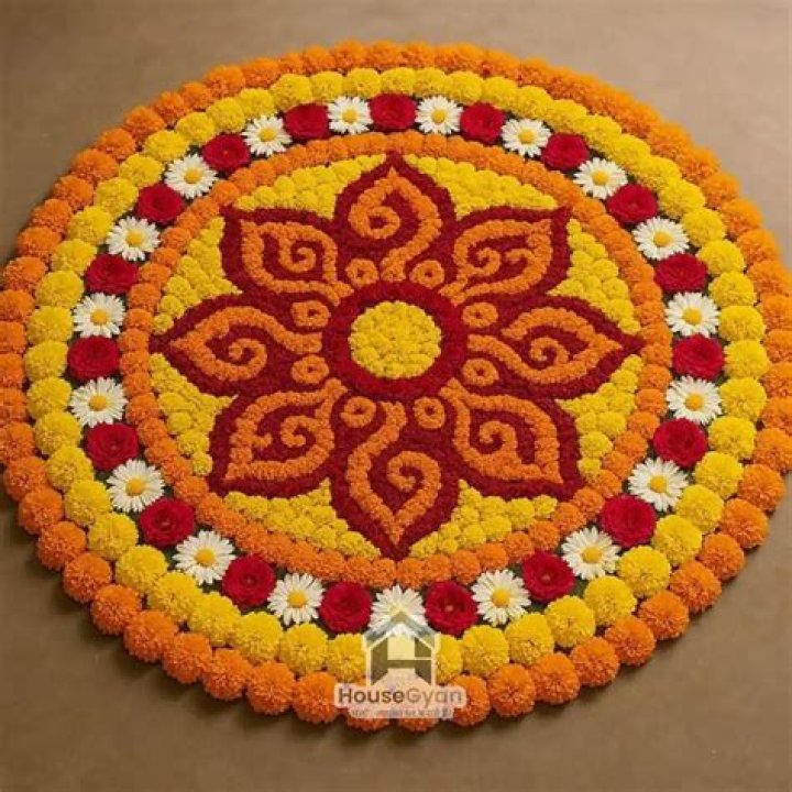 Beautiful flower rangoli designs to celebrate the auspicious festival – India TV