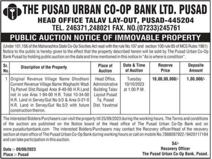 Pusad Pin Code | Postal Code (Zip Code) of Pusad, Yavatmal, Maharashtra, India