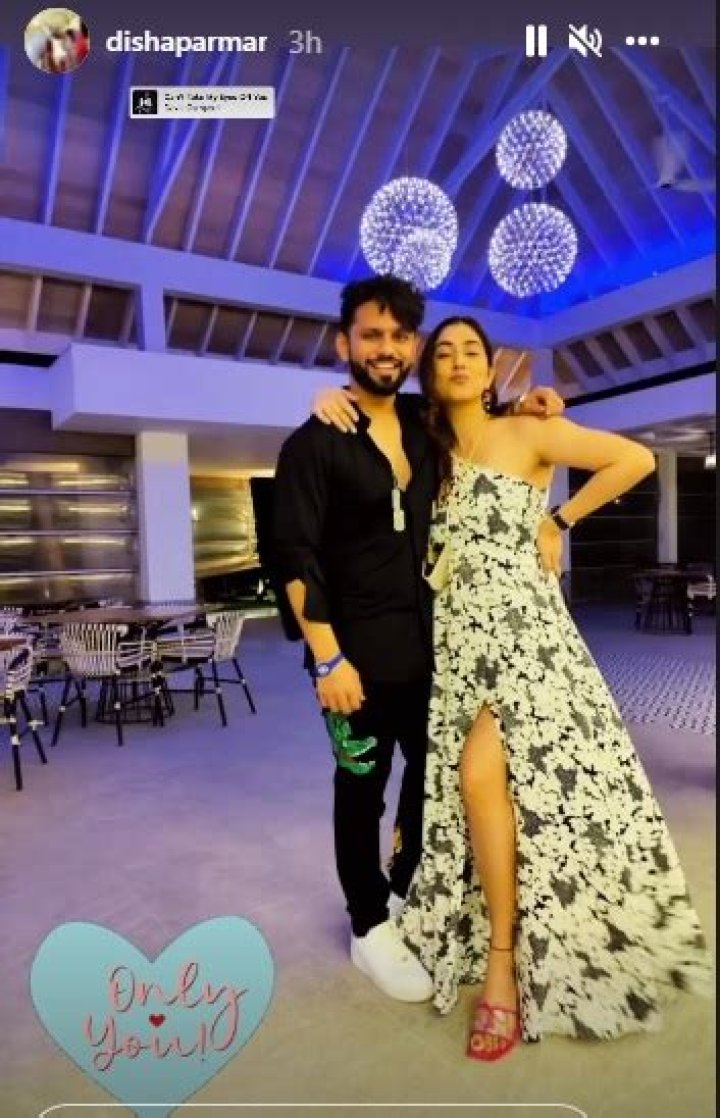 Rahul Vaidya, Disha Parmar paint Maldives red with their lovable pictures. Seen yet? – India TV