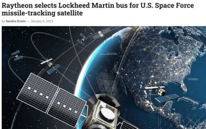 Raytheon selects Lockheed Martin bus for U.S. Space Force missile-tracking satellite