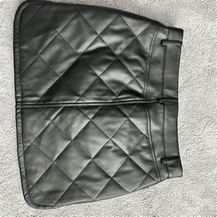 River Island Black Zip Pocket Biker Mini Skirt Sell Out