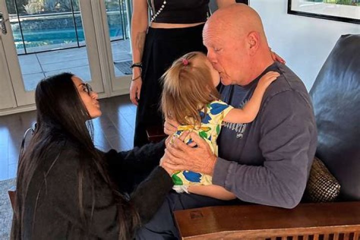 Rumer Willis shares emotional pictures of dad Bruce Willis with his 1-year-old granddaughter Louetta