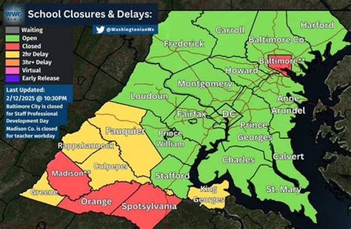 Weather Day Alert: Which schools are closed and which are open