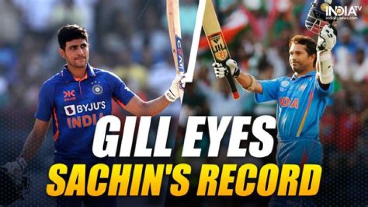 Shubman Gill hot favourite to shatter Sachin Tendulkar's 25-year-old record, Virat Kohli not close – India TV