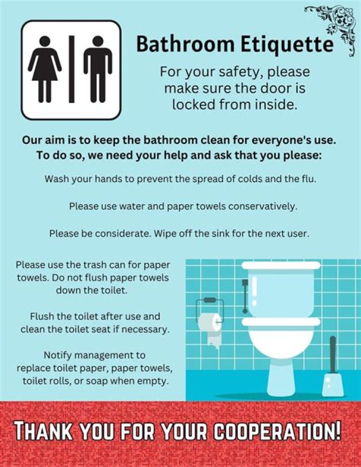 Essential Signs For Maintaining Bathroom Etiquette: A Comprehensive Guide