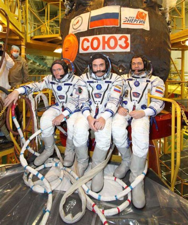 Soyuz Launches Three Toward Space Station