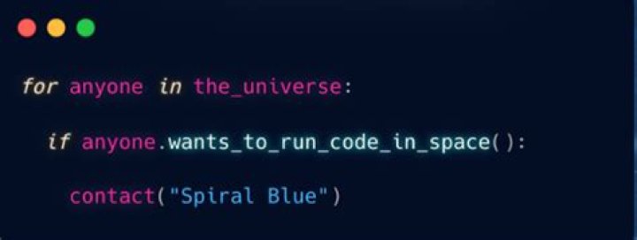 Spiral Blue offers to run Your Code in Space