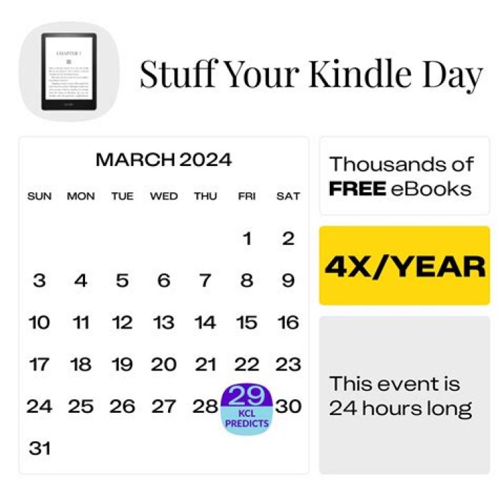 Ultimate Guide To Stuff Your Kindle Day 2024 List