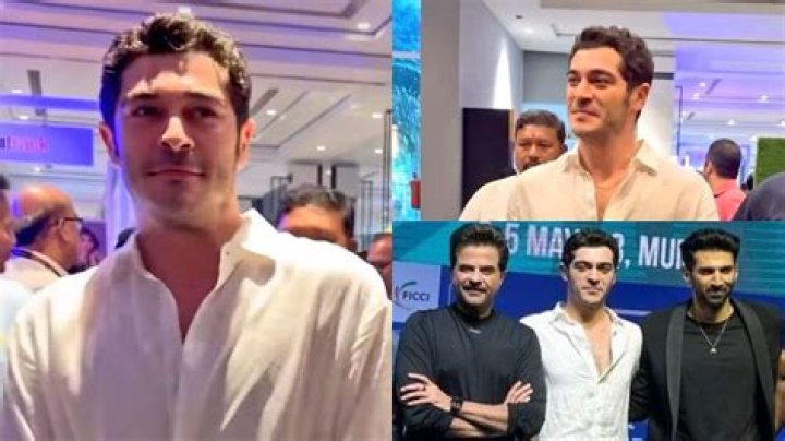 Turkish star Burak Deniz spotted in Mumbai, meets Anil Kapoor and Aditya Roy Kapur