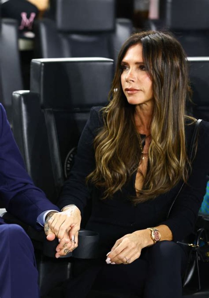 Victoria Beckham's matte milk nails are giving quiet luxury