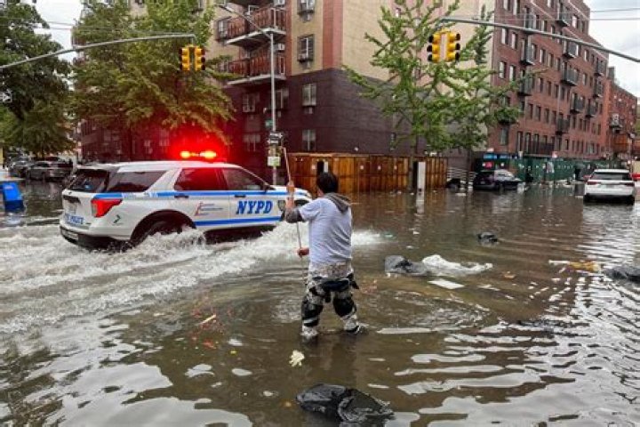 Videos, Photos Show Submerged Cars Amid Flash Floods in New York