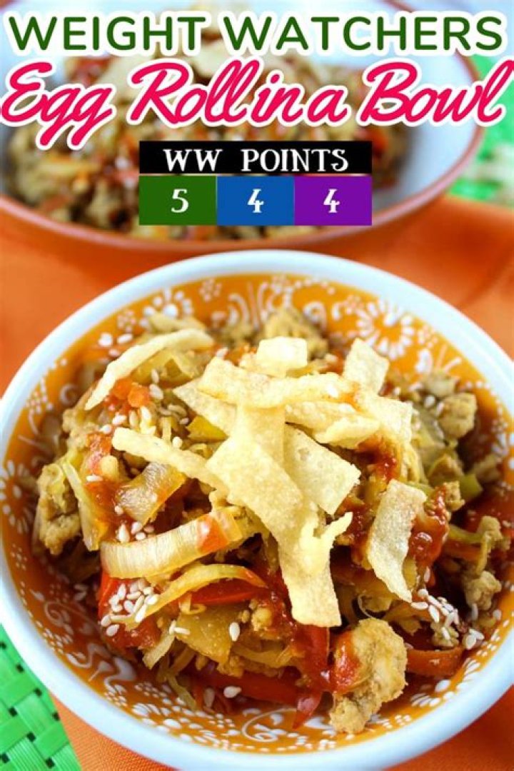 Delicious And Healthy: Weight Watchers Egg Roll In A Bowl Recipe