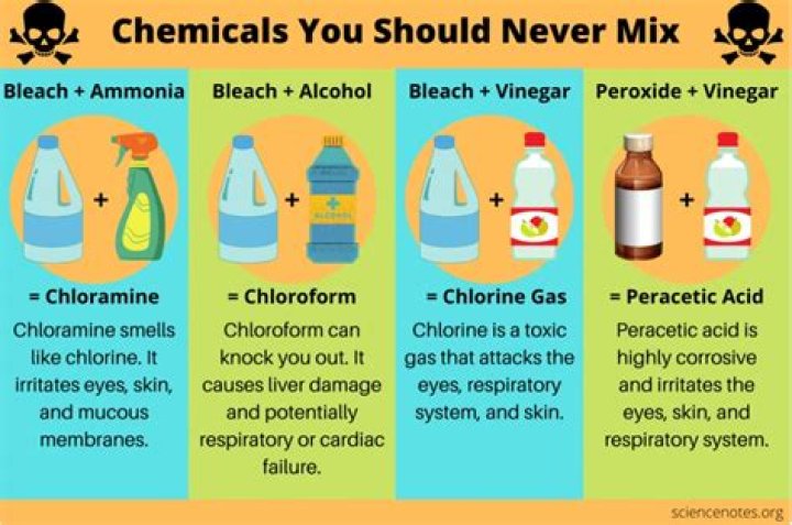What Cleaners Should Not Be Mixed With Bleach