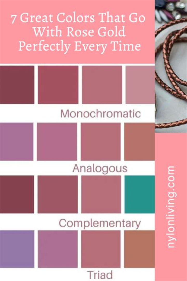 Question: What Color Goes Good With Rose Gold