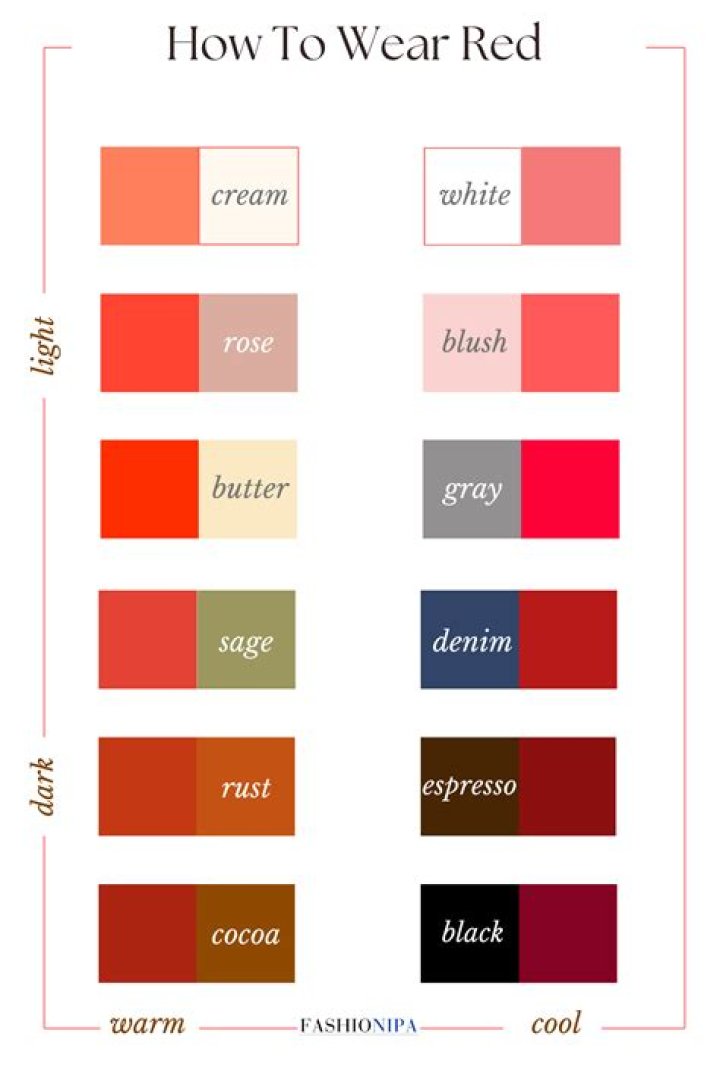 What Color Goes With Red