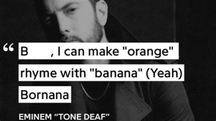 What Did Eminem Rhyme With Orange
