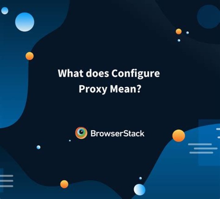 Quick Answer: What Does Configure Proxy Mean