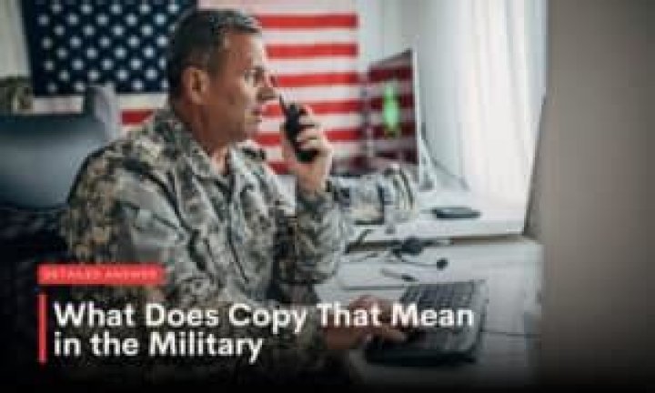 What Does Copy That Mean