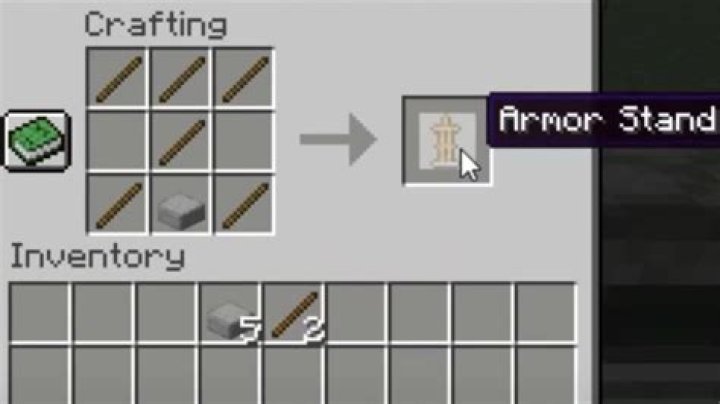 Question: What Is The Crafting Recipe For A Armor Stand