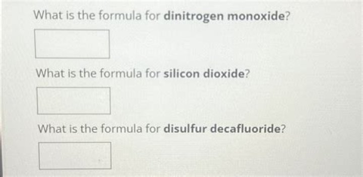 Question: What Is The Formula For Dinitrogen Monoxide