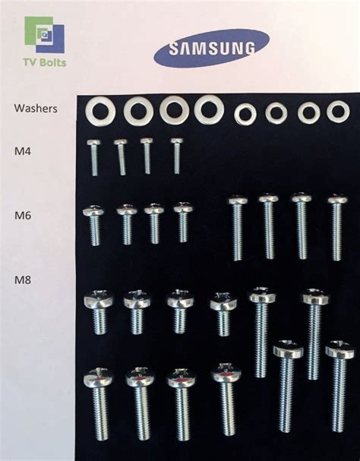 What Size Screws Are Used To Mount A Samsung 55 Inch Tv