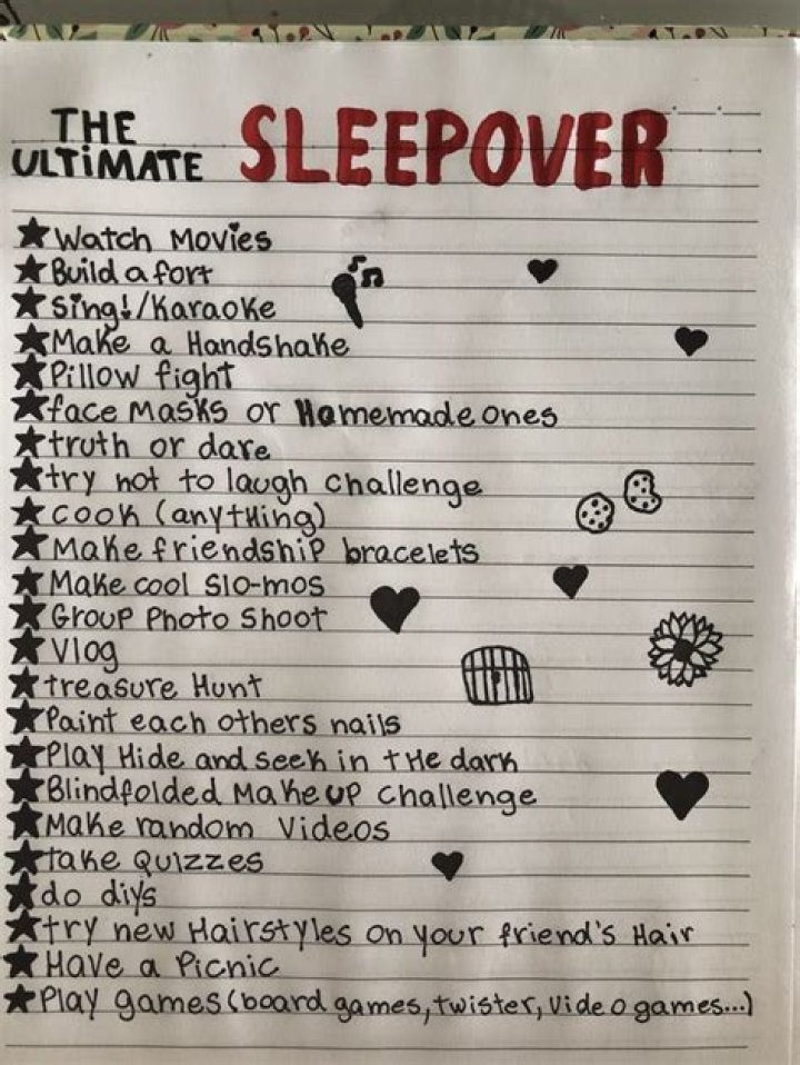 What To Do At A Sleepover Age 15