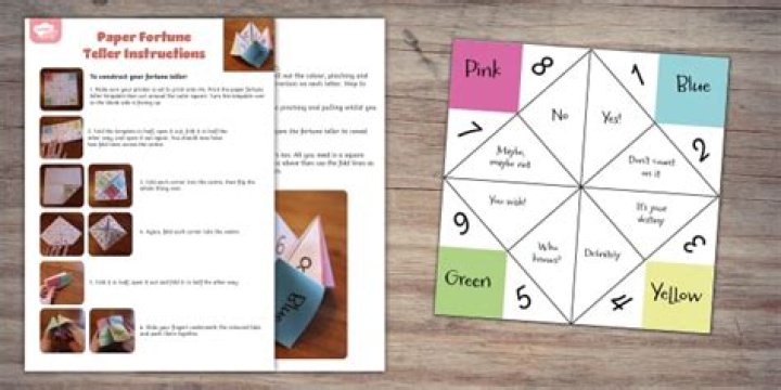 What To Write In A Paper Fortune Teller